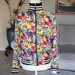 Cactus Man Ricky Singh Floral Bomber Man's Jacket Size S